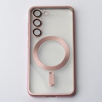 Силиконовый чехол MagSafe SHINING MATTE для Samsung S23 Plus pink