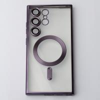 Силиконовый чехол MagSafe SHINING MATTE для Samsung S23 Ultra deep purple