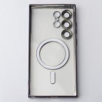 Силиконовый чехол MagSafe SHINING MATTE для Samsung S23 Ultra deep purple