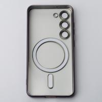 Силиконовый чехол MagSafe SHINING MATTE для Samsung S24 deep purple