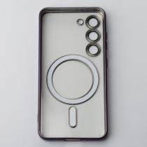 Силиконовый чехол MagSafe SHINING MATTE для Samsung S24 deep purple
