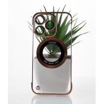 Пластиковый чехол SLIM CASE с поддержкой MagSafe для iPhone 14 Pro золотой