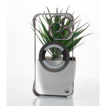 Пластиковый чехол SLIM CASE с поддержкой MagSafe для iPhone 15 Pro серебряный