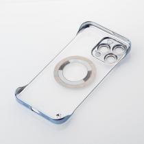 Пластиковый чехол SLIM CASE с поддержкой MagSafe для iPhone 15 Pro синий