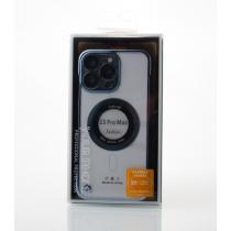 Пластиковый чехол SLIM CASE с поддержкой MagSafe для iPhone 15 Pro Max серебряный