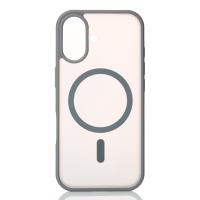 Силиконовый чехол MATTE с поддержкой MagSafe для iPhone 17 titanium black