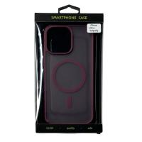 Силиконовый чехол MATTE с поддержкой MagSafe для iPhone 14 Pro burgundy