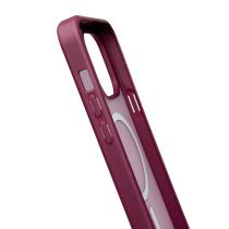 Силиконовый чехол MATTE с поддержкой MagSafe для iPhone 14 Pro burgundy