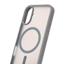 Силиконовый чехол MATTE с поддержкой MagSafe для iPhone 17 titanium black