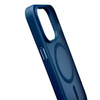 Силиконовый чехол MATTE с поддержкой MagSafe для iPhone 15 Pro dark blue