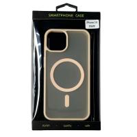 Силиконовый чехол MATTE с поддержкой MagSafe для iPhone 14 cream