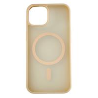 Силиконовый чехол MATTE с поддержкой MagSafe для iPhone 14 cream