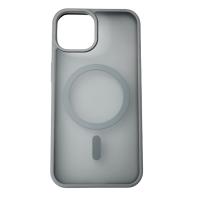 Силиконовый чехол MATTE с поддержкой MagSafe для iPhone 14 titanium black