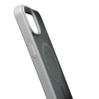 Силиконовый чехол MATTE с поддержкой MagSafe для iPhone 14 titanium black
