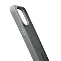 Силиконовый чехол MATTE с поддержкой MagSafe для iPhone 14 Pro titanium black