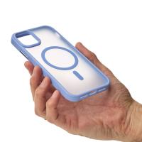 Силиконовый чехол MATTE с поддержкой MagSafe для iPhone 15 Plus lavander