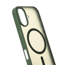 Силиконовый чехол MATTE с поддержкой MagSafe для iPhone 17 sage green