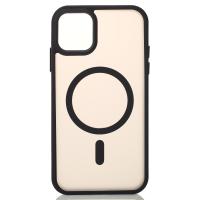 Силиконовый чехол MATTE с поддержкой MagSafe для iPhone 15 classic black