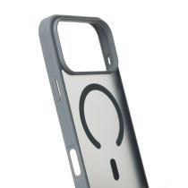 Силиконовый чехол MATTE с поддержкой MagSafe для iPhone 17 Pro titanium black