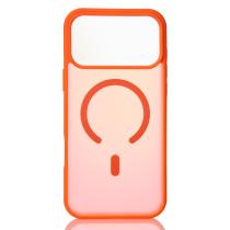 Силиконовый чехол MATTE с поддержкой MagSafe для iPhone 17 Pro orange