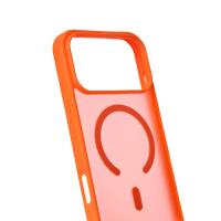 Силиконовый чехол MATTE с поддержкой MagSafe для iPhone 17 Pro orange