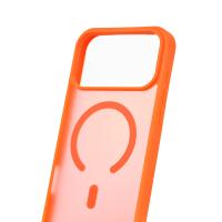 Силиконовый чехол MATTE с поддержкой MagSafe для iPhone 17 Pro orange