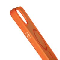 Силиконовый чехол MATTE с поддержкой MagSafe для iPhone 15 Plus orange