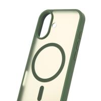 Силиконовый чехол MATTE с поддержкой MagSafe для iPhone 17 sage green