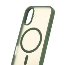 Силиконовый чехол MATTE с поддержкой MagSafe для iPhone 17 sage green