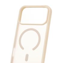 Силиконовый чехол MATTE с поддержкой MagSafe для iPhone 17 Pro antique white