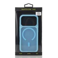Силиконовый чехол MATTE с поддержкой MagSafe для iPhone 18 Pro light blue