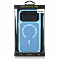 Силиконовый чехол MATTE с поддержкой MagSafe для iPhone 18 Pro Max light blue