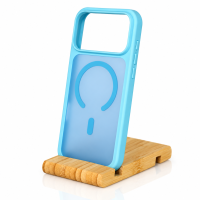 Силиконовый чехол MATTE с поддержкой MagSafe для iPhone 18 Pro Max light blue