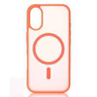 Силиконовый чехол MATTE с поддержкой MagSafe для iPhone 17 orange