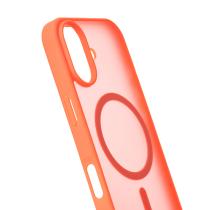 Силиконовый чехол MATTE с поддержкой MagSafe для iPhone 17 orange