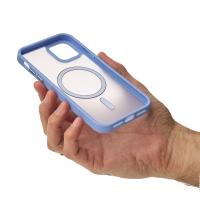 Силиконовый чехол MATTE с поддержкой MagSafe для iPhone 14 lavander