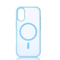 Силиконовый чехол MATTE с поддержкой MagSafe для iPhone 17 light blue