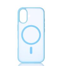 Силиконовый чехол MATTE с поддержкой MagSafe для iPhone 17 light blue