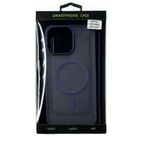 Силиконовый чехол MATTE с поддержкой MagSafe для iPhone 14 Pro Max dark purple