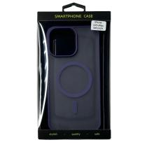 Силиконовый чехол MATTE с поддержкой MagSafe для iPhone 14 Pro Max dark purple