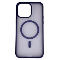 Силиконовый чехол MATTE с поддержкой MagSafe для iPhone 14 Pro Max dark purple