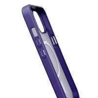 Силиконовый чехол MATTE с поддержкой MagSafe для iPhone 14 dark purple