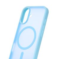 Силиконовый чехол MATTE с поддержкой MagSafe для iPhone 17 light blue