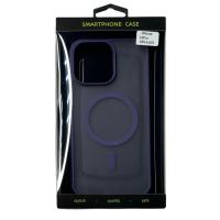 Силиконовый чехол MATTE с поддержкой MagSafe для iPhone 14 Pro dark purple