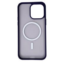 Силиконовый чехол MATTE с поддержкой MagSafe для iPhone 14 Pro dark purple
