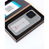 Силиконовый чехол NFC для iPhone 14 Pro Max серый