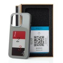 Силиконовый чехол NFC для iPhone 15 Pro серый