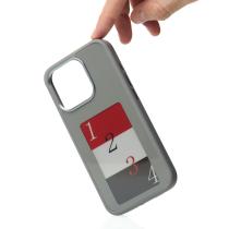 Силиконовый чехол NFC для iPhone 15 Pro серый