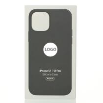 Силиконовый чехол Lux Colors с поддержкой MagSafe для iPhone 12 / iPhone 12 Pro Black