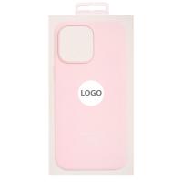 Силиконовый чехол Lux Colors с поддержкой MagSafe для iPhone 14 Chalk Pink